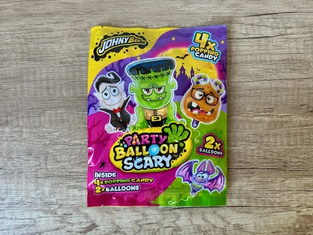 Johny Bee Party Balloon Scary - Práskací bonbóny 8g