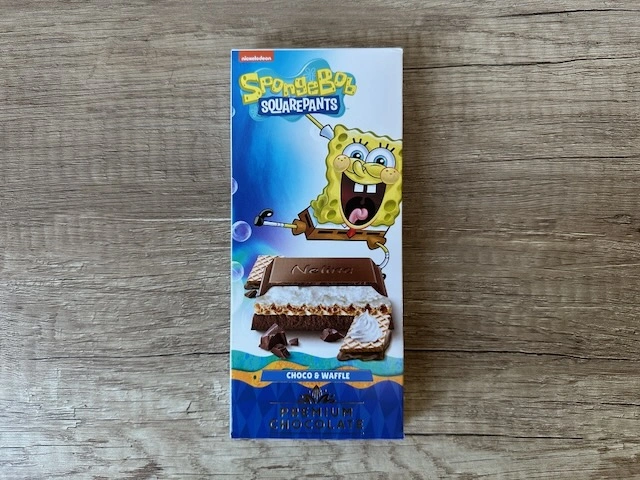 SpongeBob Mléčná čokoláda s oplatkou a náplní 80g