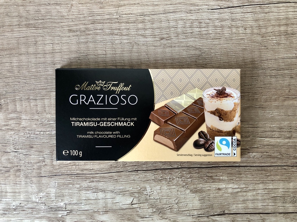 Maitre Truffout Grazioso Mléčná čokoláda - Tiramisu 100g