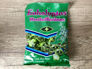 Eukalyptus menthol bonbóny 150g