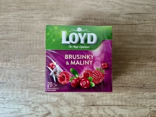 Loyd čaj Brusinky & Maliny 40g (20x2g)