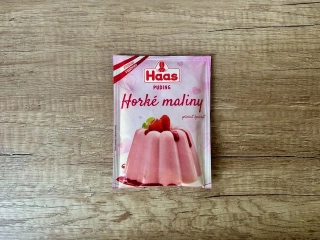 Haas Puding Horké maliny 37g