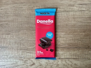Nugeta Danella Hořká čokoláda bez cukru 85g