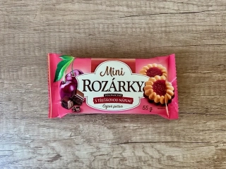 Rozárky Mini polomáčené s třešňovou náplní 55g