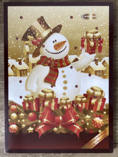 Chocoland kalendář - Sněhulák s mašlí 50g