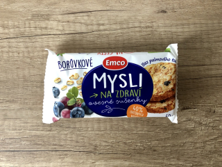 Emco Ovesné sušenky borůvkové 60g