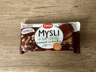 Emco Ovesné sušenky čokoládové polomáčené 60g