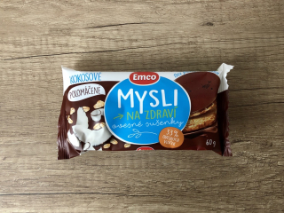 Emco Ovesné sušenky kokosové polomáčené 60g