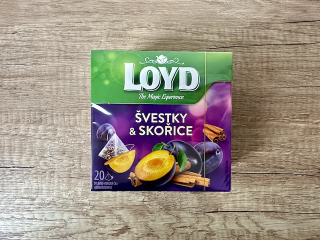 Loyd čaj Švestky & Skořice 40g (20x2g)