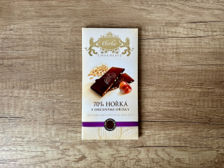 Carla Hořká čokoláda 70% s drcenými oříšky 80g